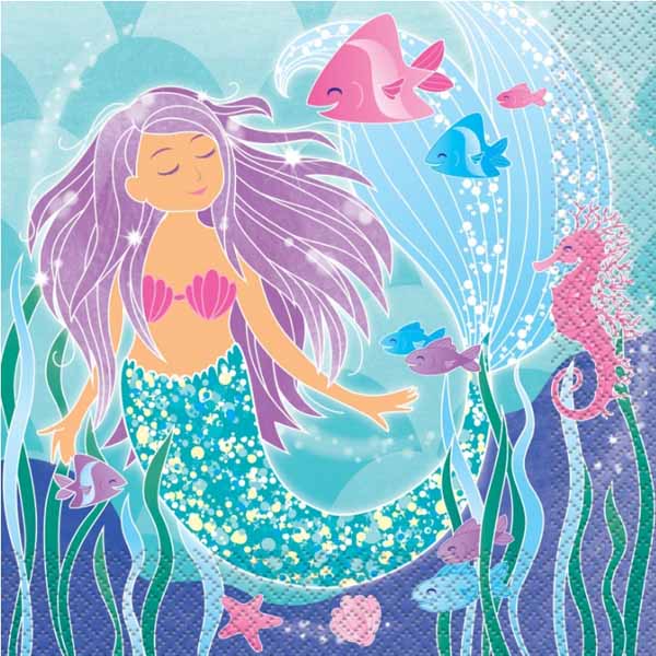 Mermaid Luncheon Napkins