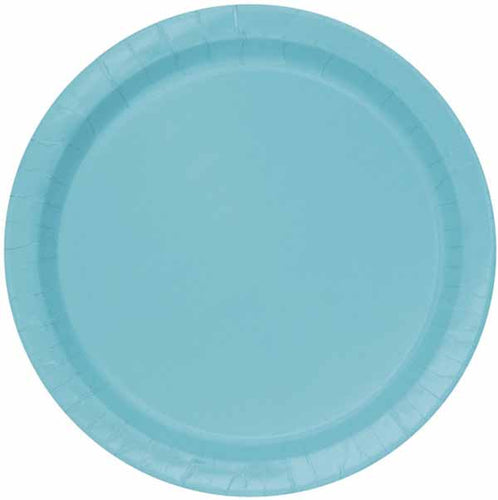 Tropical Teal Paper Dinner Plates - 8ct