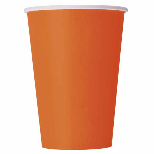 Orange 12oz Cups