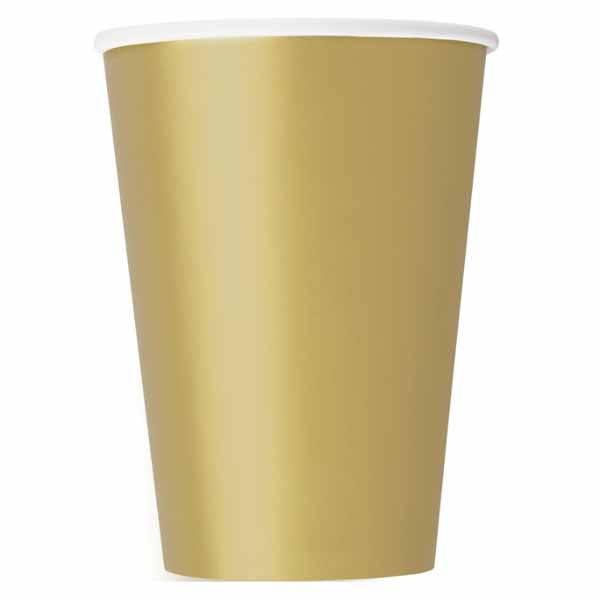 Gold 12oz Cups
