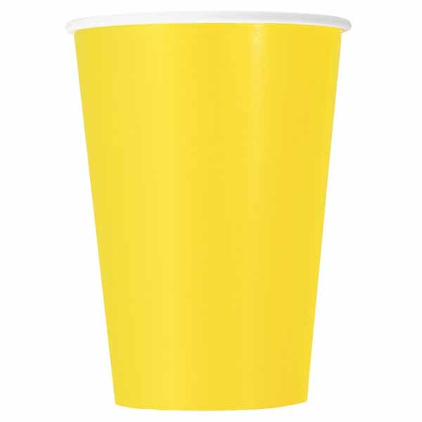Yellow 12oz Cups