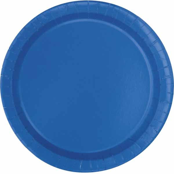 Royal Blue Dinner Plates - 8ct