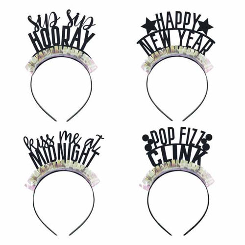 New Years Headbands - 4ct