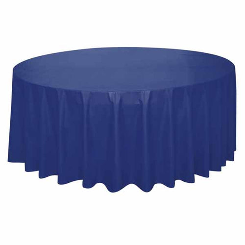 Navy Blue Round Table Cover
