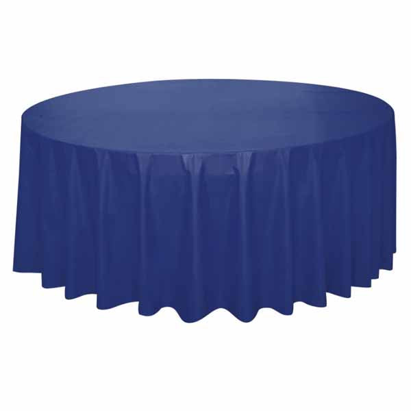 Navy Blue Round Table Cover