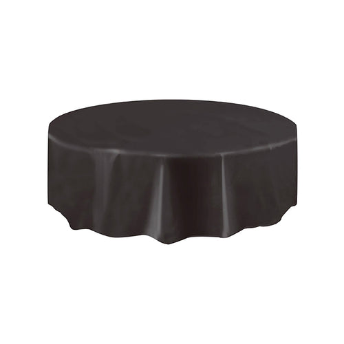 Black Round Table Cover