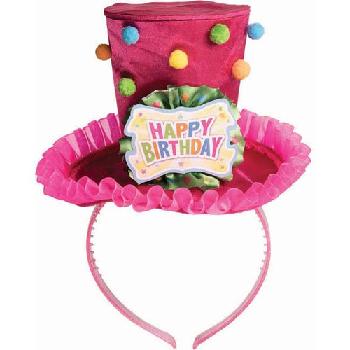 Happy Birthday Top Hat Headband