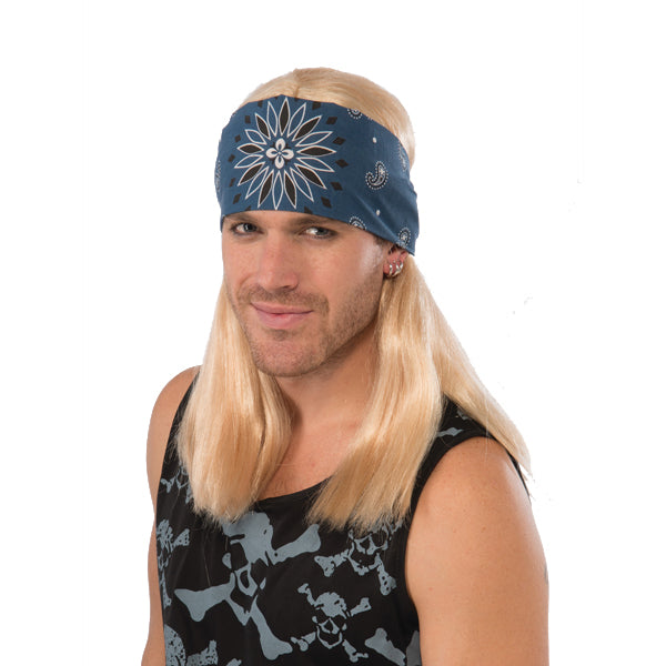 Rock Star Wig with Bandana