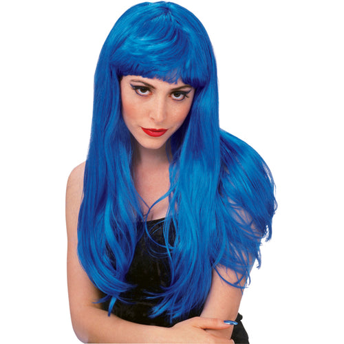 Blue Glamour Wig
