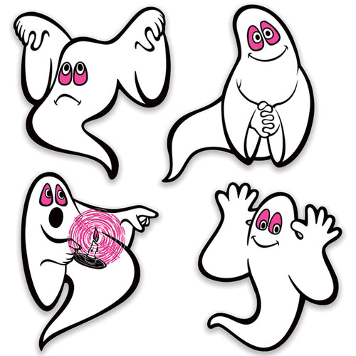 Vintage Peel and Place Ghosts