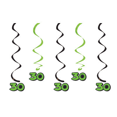 30th Hanging Swirls