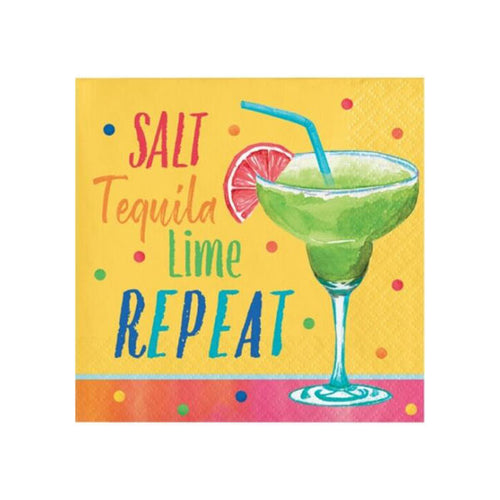 Summer Salt Lime Beverage Napkins