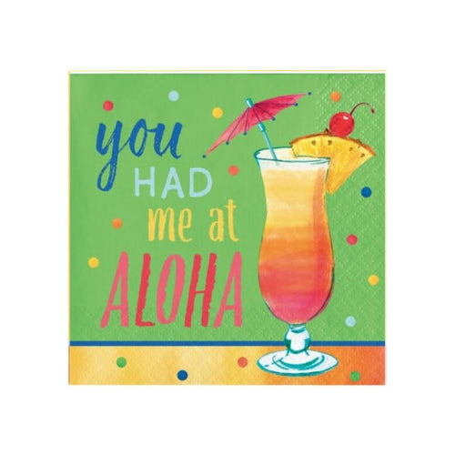 Summer Aloha Beverage Napkins