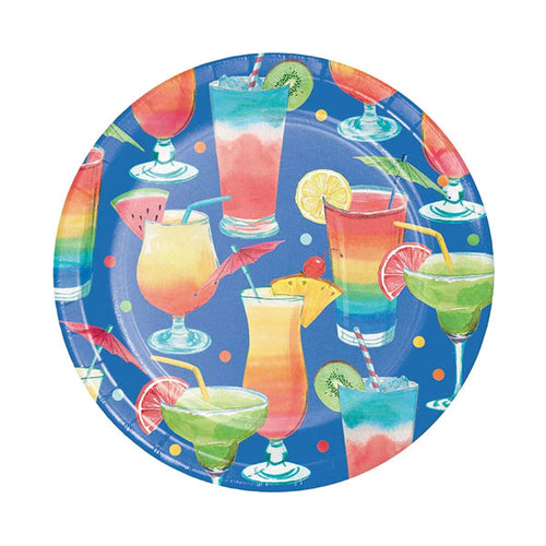 Summer Cocktails Toss Dessert Plates