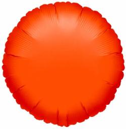 Orange Round 18" Foil Balloon