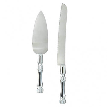 Clear Cake Server Set