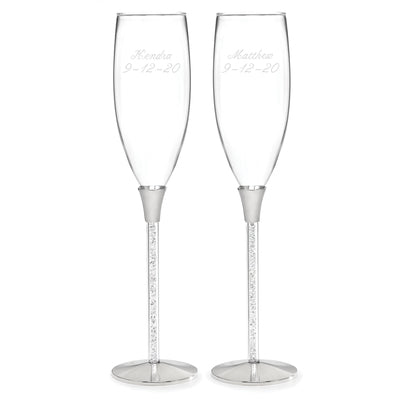 Bubble Champagne Flutes - 2ct