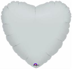 Silver Heart 18" Foil Balloon