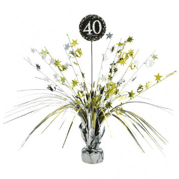 Sparkling Celebration 40th Foil Centerpiece