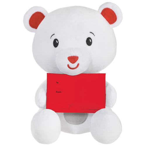 Teddy Bear Weighted Stuffy with Gift Card Holder