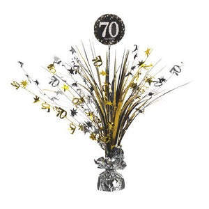 Sparkling Celebration 70th Foil Centerpiece