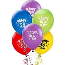 Colourful New Years Latex Balloons