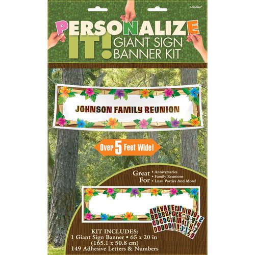 Luau Customizable Banner