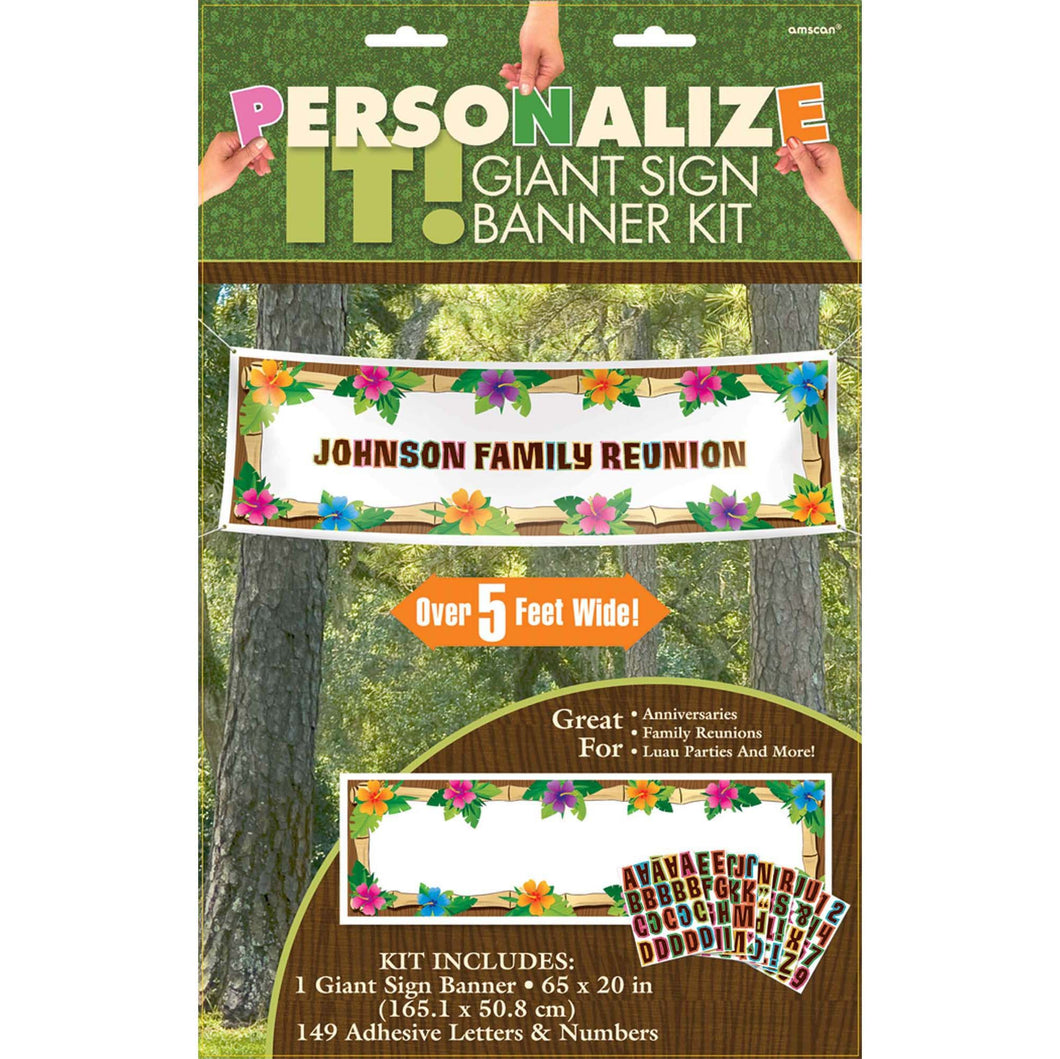 Luau Customizable Banner