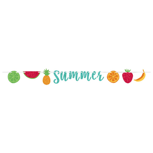 Summer Fruit Letter Banner