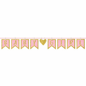 Baby Girl Clothesline Banner