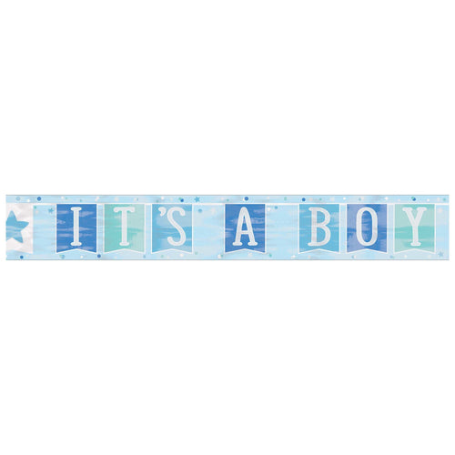 Blue Banner Baby Foil Banner