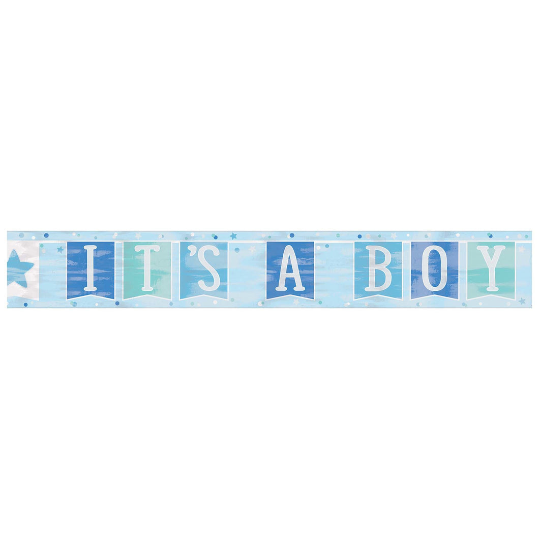Blue Banner Baby Foil Banner