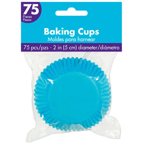 Caribbean Blue Baking Cups