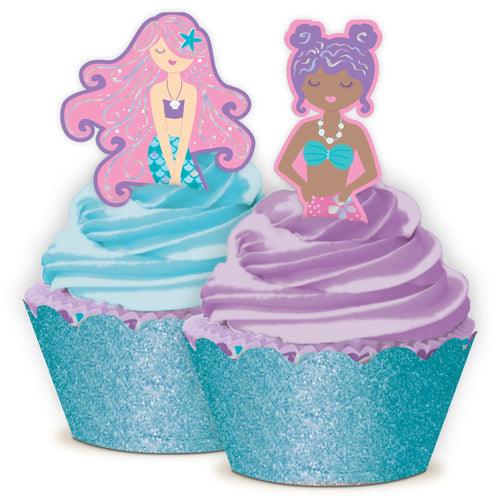 Shimmering Mermaid Cupcake Wraps
