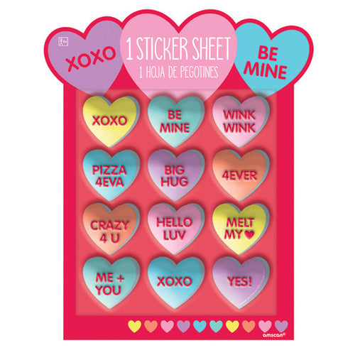 Conversation Hearts Stickers