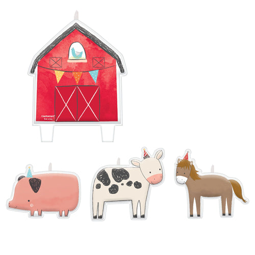 Barnyard Birthday Candle Set