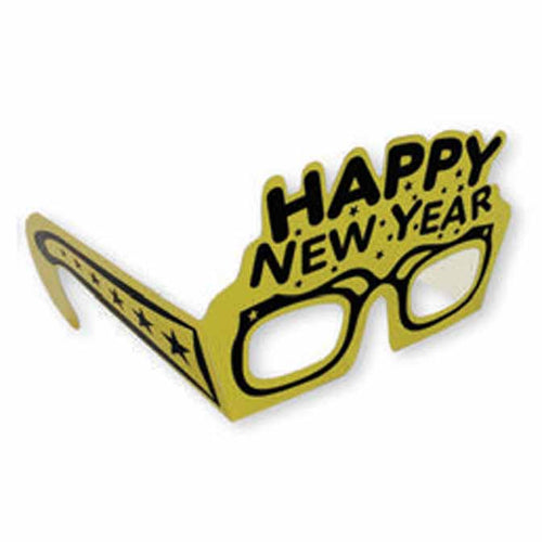 New Years Glasses - Gold (50 pk)