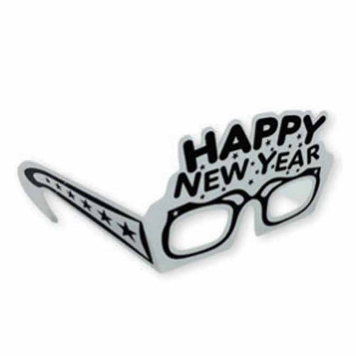 New Years Glasses - Silver (50 pk)
