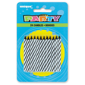 Black Birthday Candles