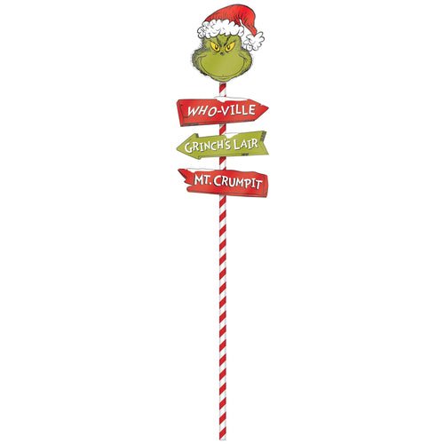 Grinch Metal Yard Stake