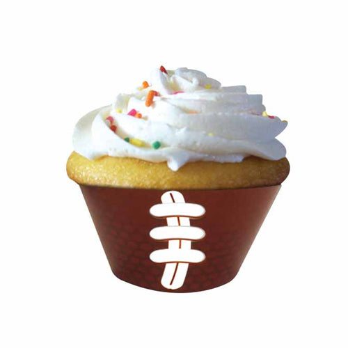 Football Cupcake Wraps