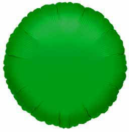 Green Round 18" Foil Balloon