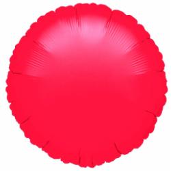 Red Round 18" Foil Balloon