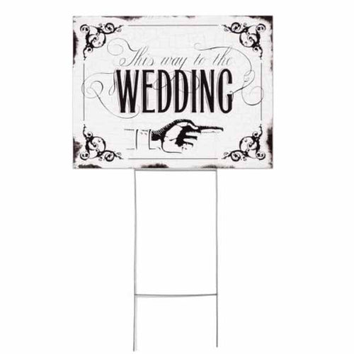 To the Wedding Yard Sign