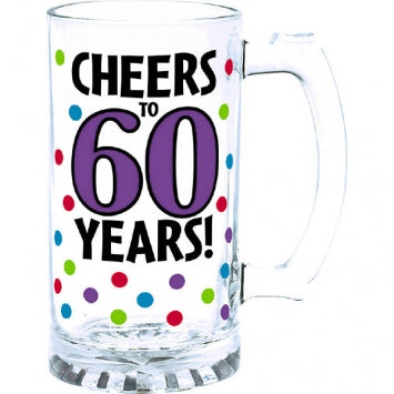 60th Birthday Beer Mug