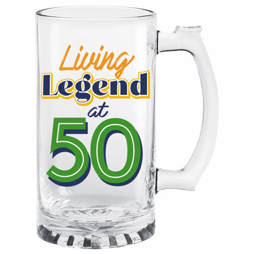 50th Birthday Beer Mug