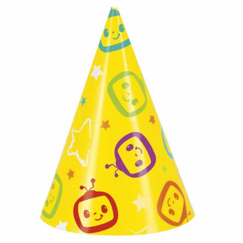 Cocomelon Party Hats - 8ct