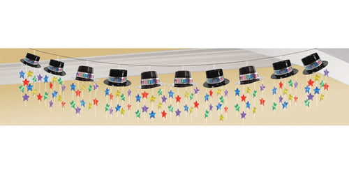 Colourful New Years Top Hat Garland