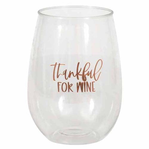 Modern Thanksgiving Wine Glass