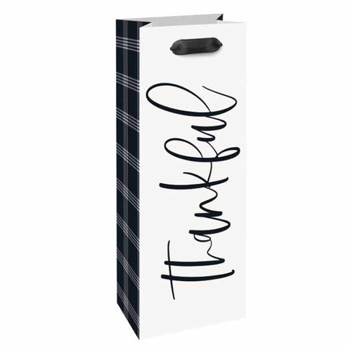 Modern Thanksgiving Wine Gift Bag